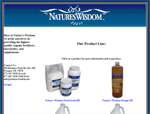 Tablet Screenshot of natureswisdom.net